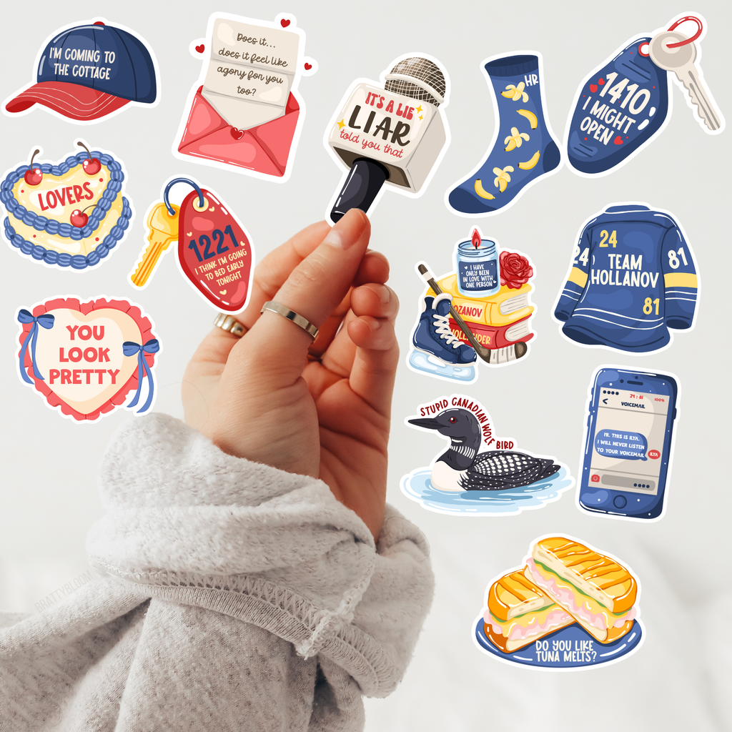 Heated Rivalry Stickers | Hockey | LGBTQ+: Banana Socks