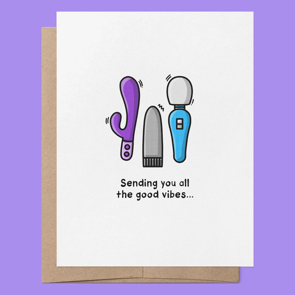 Sending You All the Good Vibes | Adult Kinky Sexy Card
