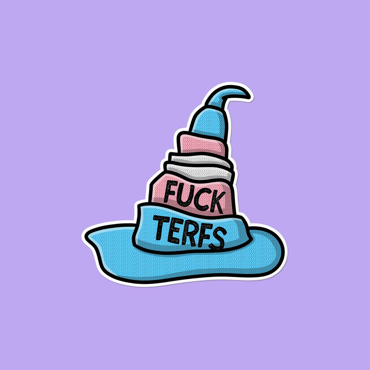 Fuck TERFs | LGBTQ+ Transgender Activism Bookish Sticker
