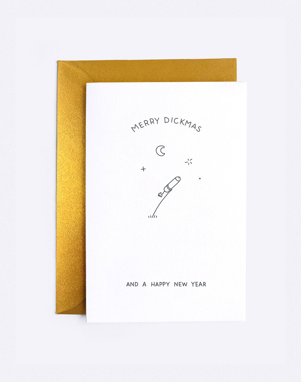 Christmas Card - Merry Dickmas -  And a happy New Year