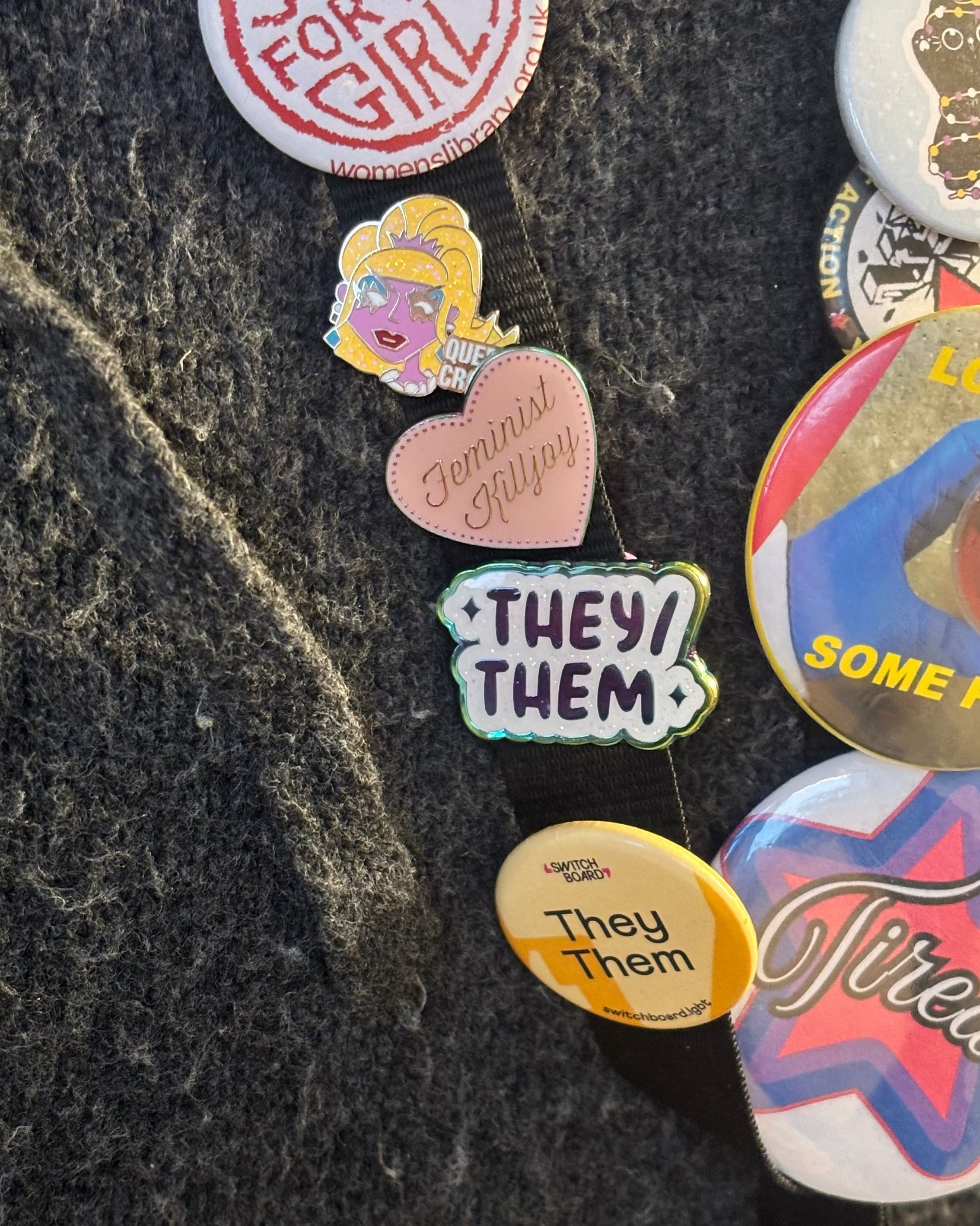 They/Them Enamel Pin