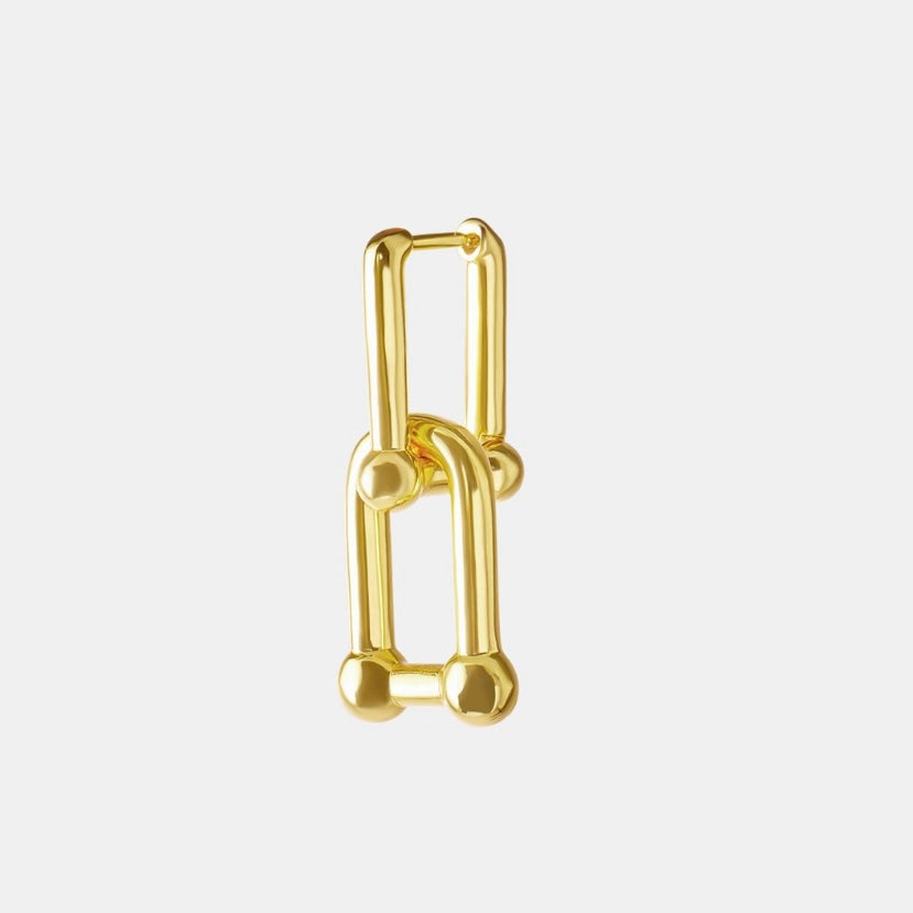 Abstract Dick Chunky Drop Earring Gold - Hoemo World