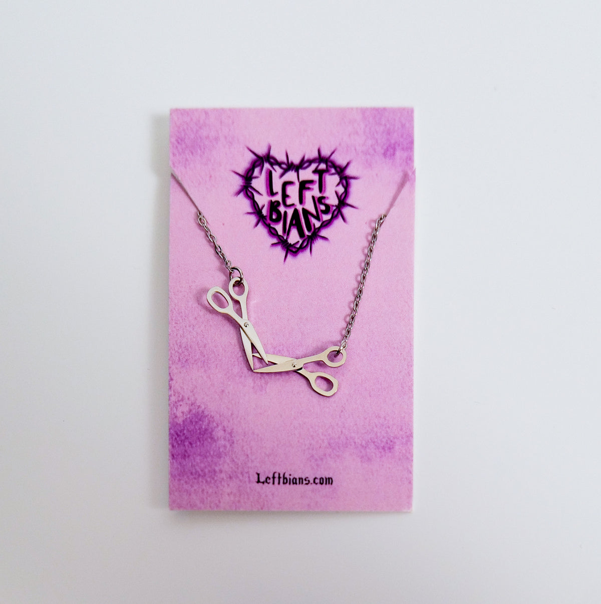 Double scissor necklace (18"-22")
