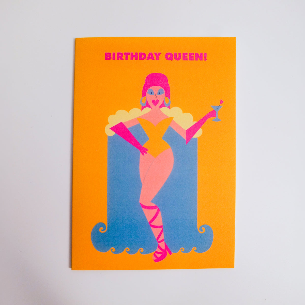 Birthday Queen Gay LGBTQ+ Card: Cellophane