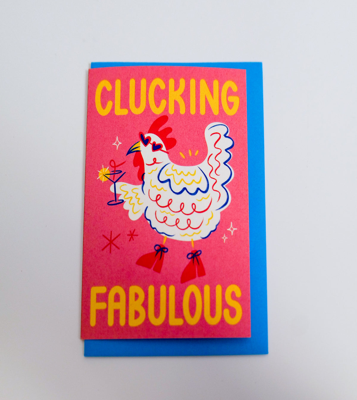 Clucking Fabulous Birthday Card: Cellophane