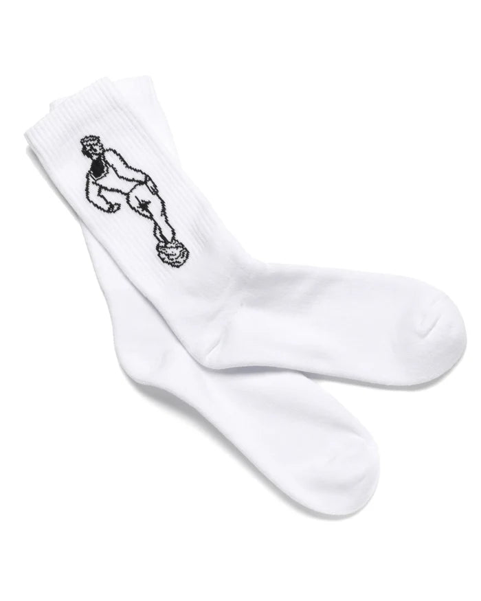 Tom of Finland Mooning Sailor Socks White