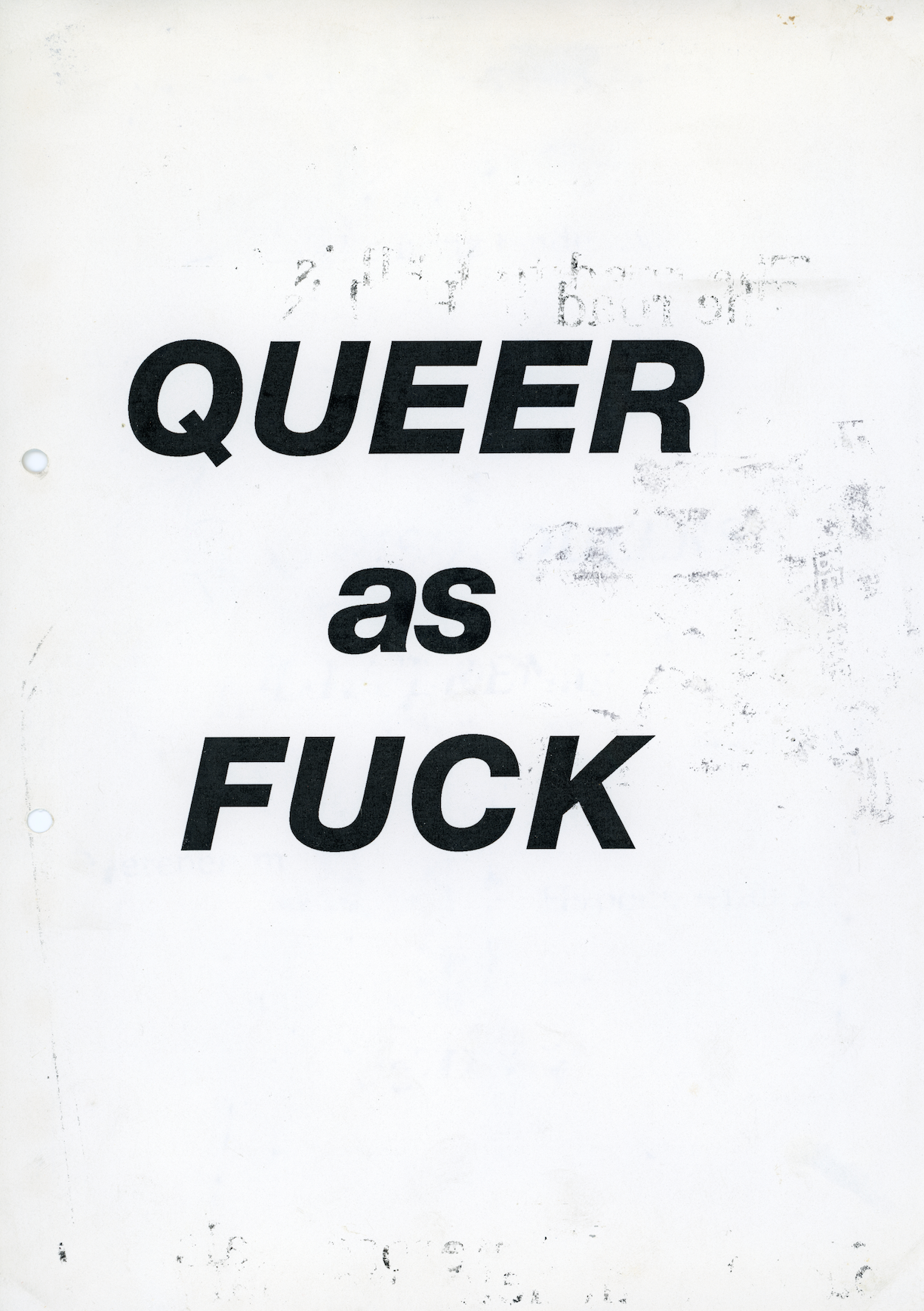 Queer as Fuck - A4 Art Print (Chris Holland)