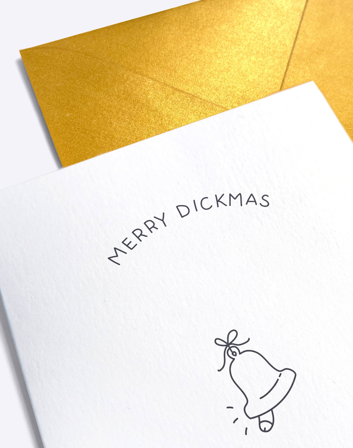 Christmas Card - Merry Dickmas -  Ding Dang Dong