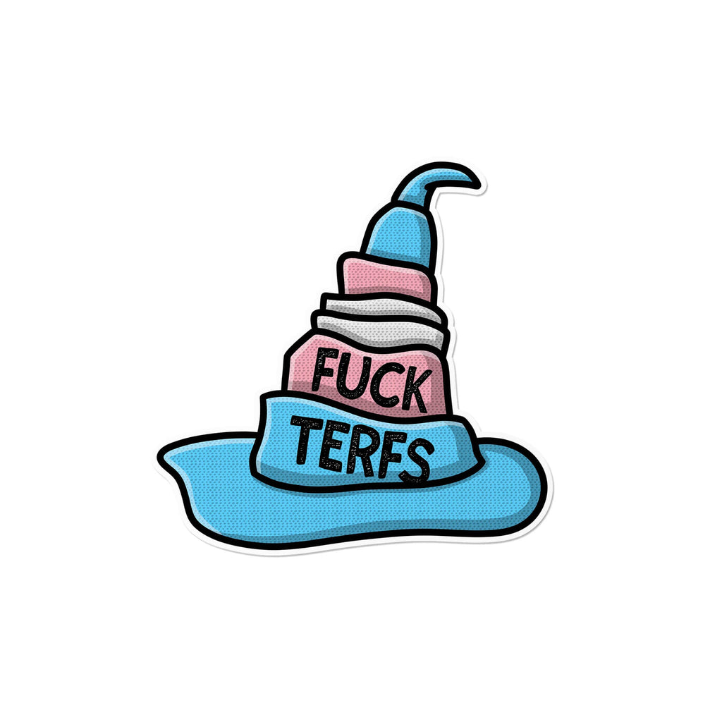 Fuck TERFs | LGBTQ+ Transgender Activism Bookish Sticker