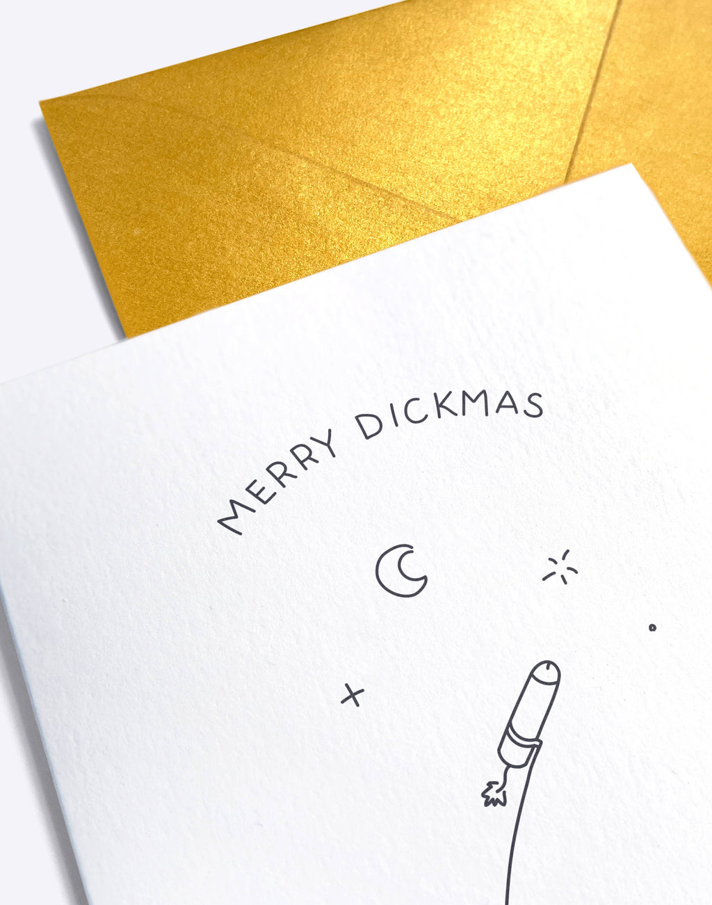 Christmas Card - Merry Dickmas -  And a happy New Year